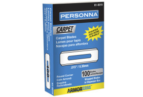 Personna Armor Edge™ Carpet Blade, Reg Duty, Round Corner Blade, 100 Pack