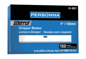 Personna 4" Stripper Blade, 100 Pack, Tubes of 10