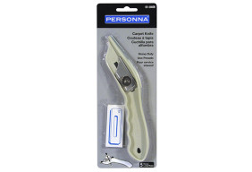 Personna Carpet Knife: Heavy Duty Plastic Knife with 5 Blades, in package