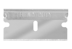 .012 Single Edge Blade: Heavy Duty, Aluminum Back, Degreased, Unwrapped