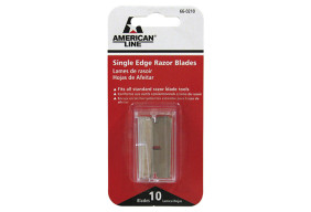 American Line .009 Single Edge Blade, Aluminum Back, 10ct Safety Dispenser