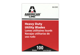 American Line 2 Notch Utility Blade: Heavy Duty Blade, 100 Pack